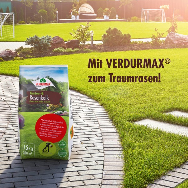 Verdurmax Garten- und Rasenkalk Sack im Garten