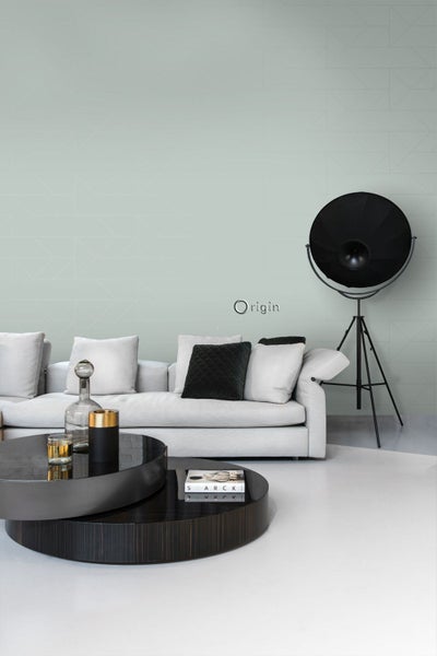 Origin Wallcoverings Tapete grafische Linien Seladongrün - 53 cm x 10.05 m - 347722