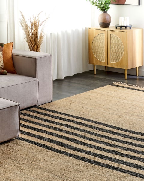 Teppich ERICEK Beige 300 x 400 cm Jute