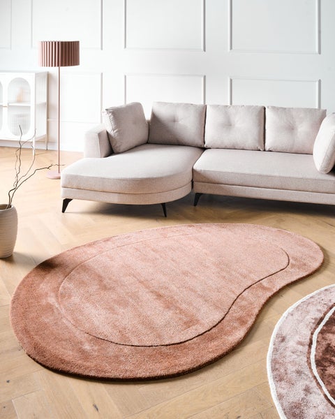 Teppich MASSO Goldbraun 160 x 230 cm Viskose