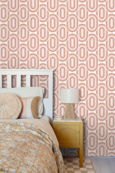 ESTAhome Tapete Retro-Ornamente Hellrosa - 50 x 900 cm - 130982