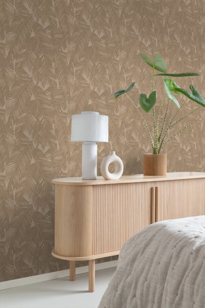 Origin Wallcoverings Tapete Bananenblätter Beigebraun - 50 x 900 cm - 348059