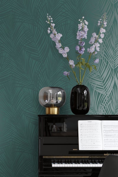 Origin Wallcoverings Tapete Palmenblätter Smaragdgrün - 53 cm x 10.05 m - 347710