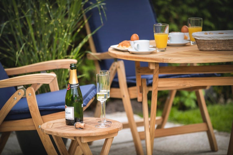 Klapptisch Beistelltisch rund Gartentisch klappbar Balkontisch 40 cm