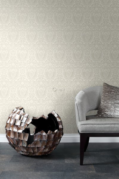 Origin Wallcoverings Tapete Ornamente Hellbeige - 53 cm x 10.05 m - 347329