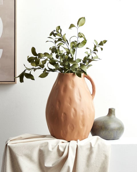 Dekovase KULIM Keramik 40 cm Sandbeige