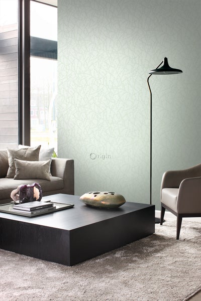 Origin Wallcoverings Tapete Blüte Mintgrün - 53 cm x 10.05 m - 345735