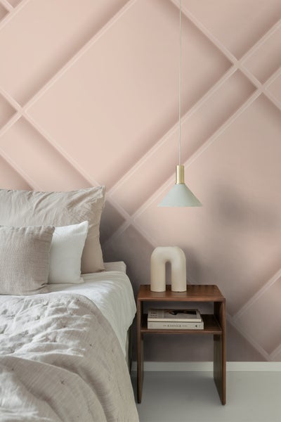 Origin Wallcoverings Fototapete Holzwandverkleidung Altrosa - 2 x 2.79 m - 357335
