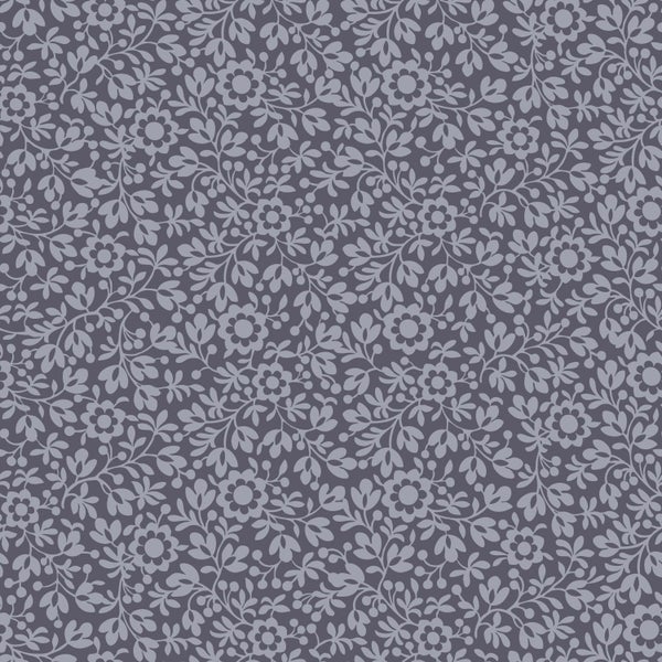 ESTAhome Tapete Blumen Blau - 50 x 900 cm - 131668