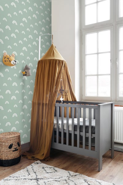 ESTAhome Tapete Regenbogen Mintgrün - 53 cm x 10.05 m - 139439