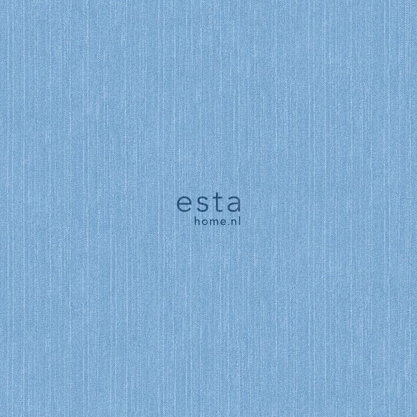 ESTAhome Tapete Jeans-Optik Blau - 53 cm x 10.05 m - 148605
