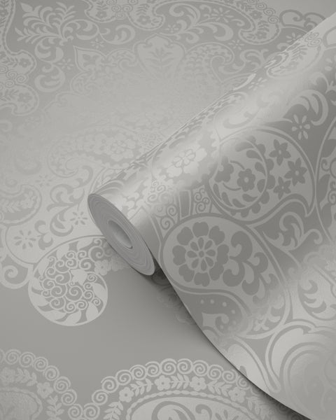 Origin Wallcoverings Tapete Ornamente Taupe - 53 cm x 10.05 m - 345915