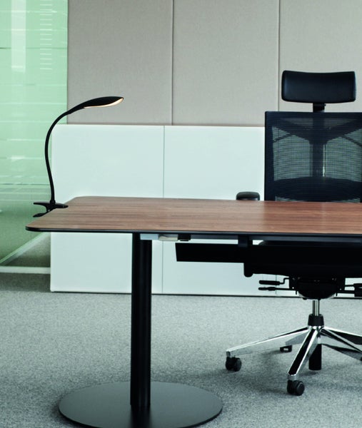LED-Klemmleuchte ALF aus Metall und Kunststoff in Schwarz, mit integrierter LED