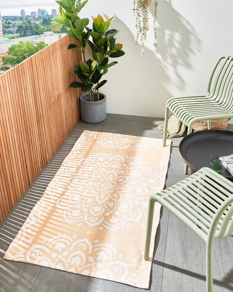 Outdoorteppich KARWAR Beige 80 x 150 cm