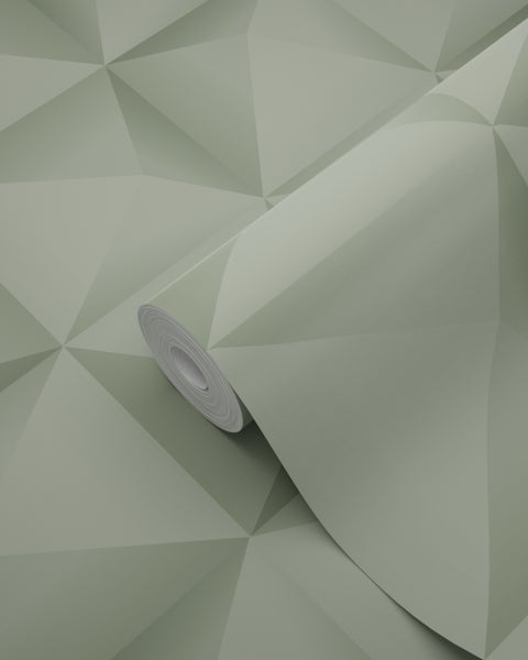 Origin Wallcoverings Tapete 3D Muster Hell Graugrün - 50 x 900 cm - 347960