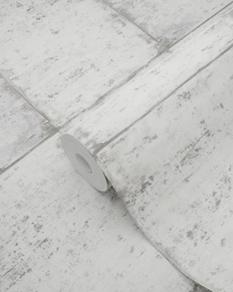 ESTAhome Tapete Zinkplatten Hellgrau - 53 cm x 10.05 m - 138877