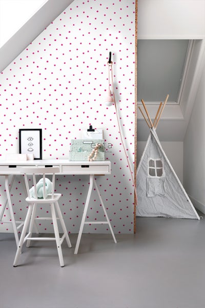 ESTAhome Tapete Blumen Rosa - 53 cm x 10.05 m - 115814