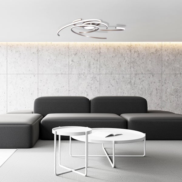 Deckenleuchte mit spiralförmigem Design aus Metall