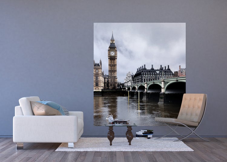 Big Ben und Westminster Bridge in London