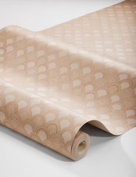 Borastapeter Tapete Art Decó Muster Rosa - 53 cm x 10.05 m - 660854