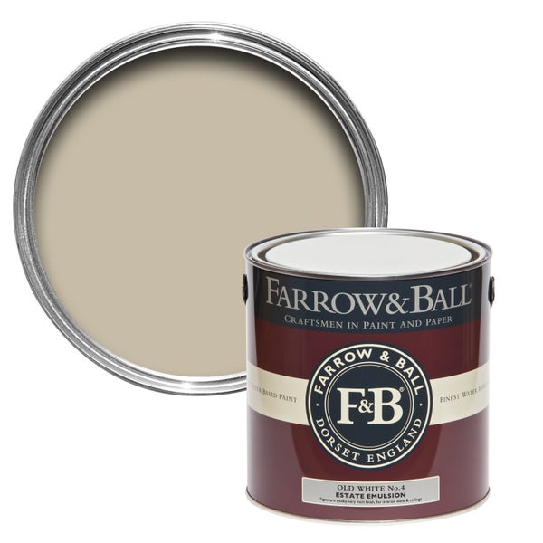 Farbeimer Farrow and Ball Old White No. 4 Estate Emulsion