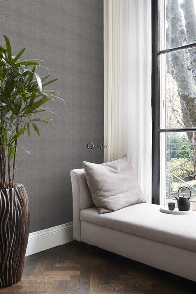 Origin Wallcoverings Tapete Tierhautmuster Dunkelbraun - 53 cm x 10.05 m - 347311