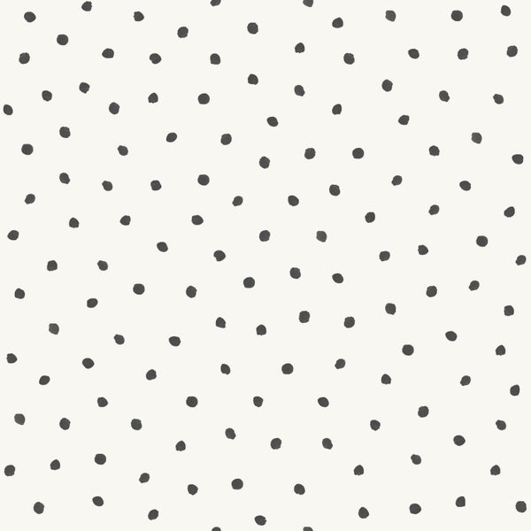 Origin Wallcoverings Tapete Punkte Weiß und Schwarz - 53 cm x 10.05 m - 347699