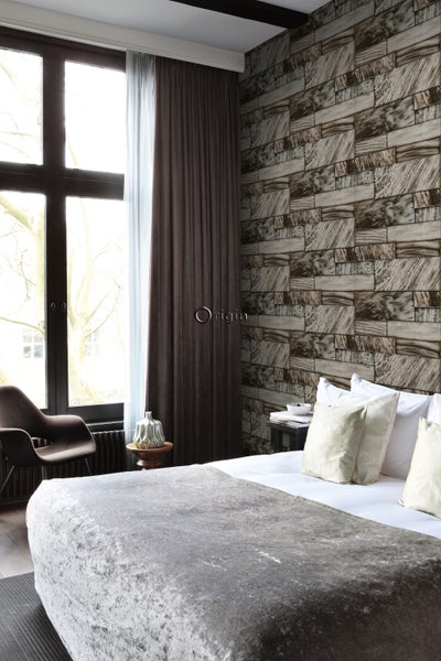 Origin Wallcoverings Tapete Marmor-Optik Braun - 53 cm x 10.05 m - 337251