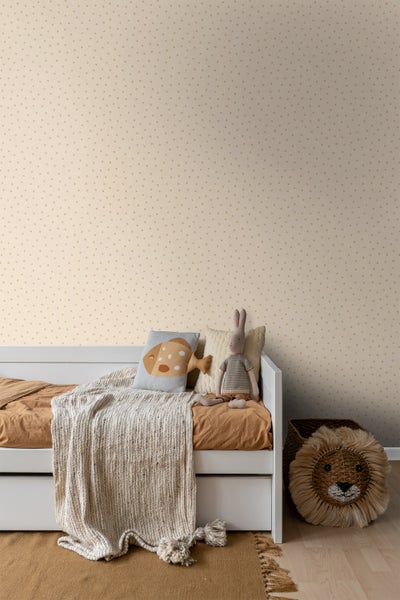 ESTAhome Tapete Punkte Beige - 53 cm x 10.05 m - 139722