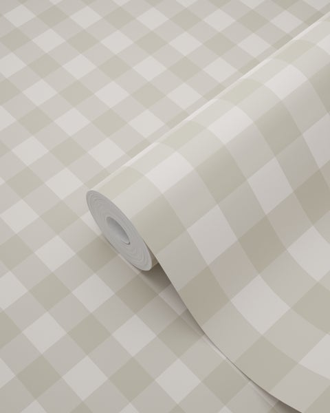 ESTAhome Tapete Karomuster Grau - 50 x 900 cm - 131300