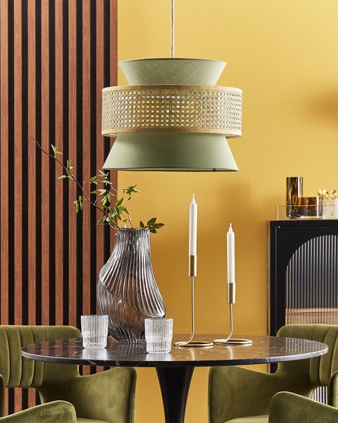 Hängeleuchte LUYANO Rattan Hellgrün