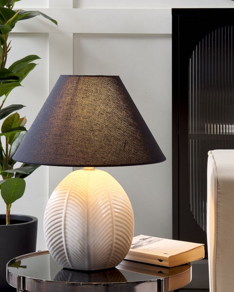 Tischleuchte CADENA Keramik Beige
