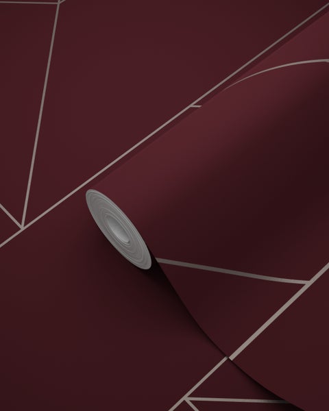 Origin Wallcoverings Tapete grafische Linien Rot - 53 cm x 10.05 m - 347727