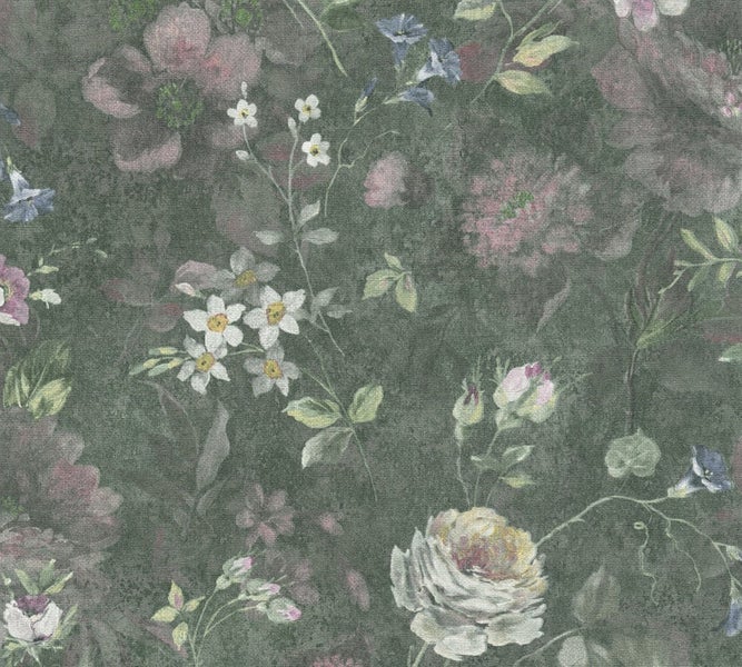 Tapetenrolle mit floralem Muster