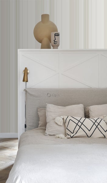 Origin Wallcoverings Tapete Streifen Weiß - 53 cm x 10,05 m - 346223