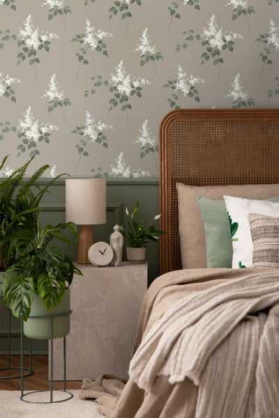 Borastapeter Tapete Blumen Braun - 53 cm x 10.05 m - 660377