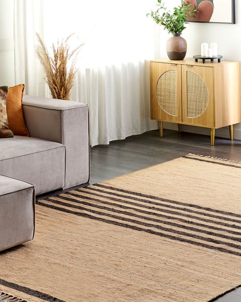 Teppich ERICEK Beige 200 x 300 cm Jute