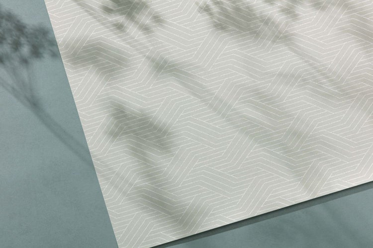 Masureel Tapete geometrisches Motiv Grün - 53 cm x 10.05 m - 632105