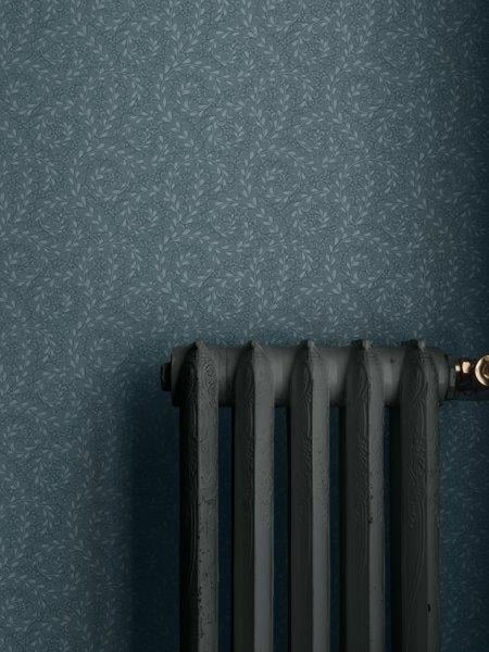 Borastapeter Tapete Blätter Graublau - 53 cm x 10.05 m - 660952