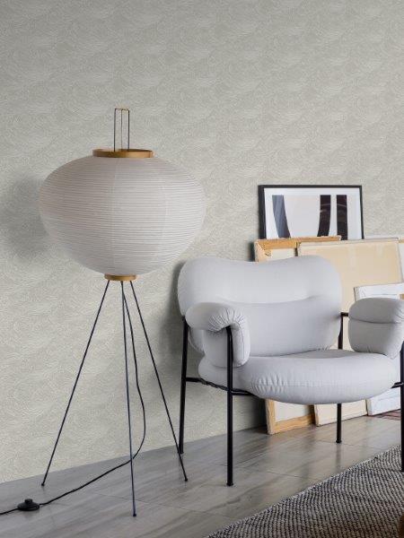 Borastapeter Tapete 3d Wellenförmige Linien Grau - 53 cm x 10.05 m - 660302
