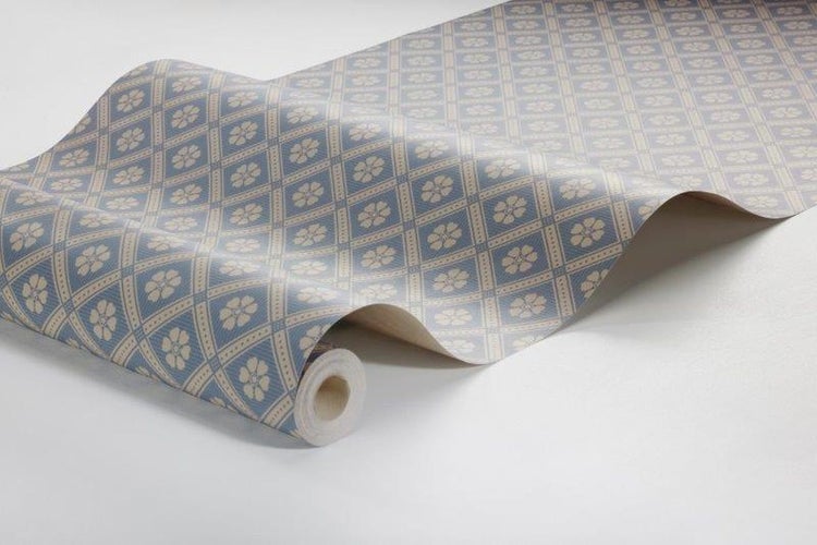 Borastapeter Tapete Fliesenmuster Graublau - 53 cm x 10.05 m - 660576