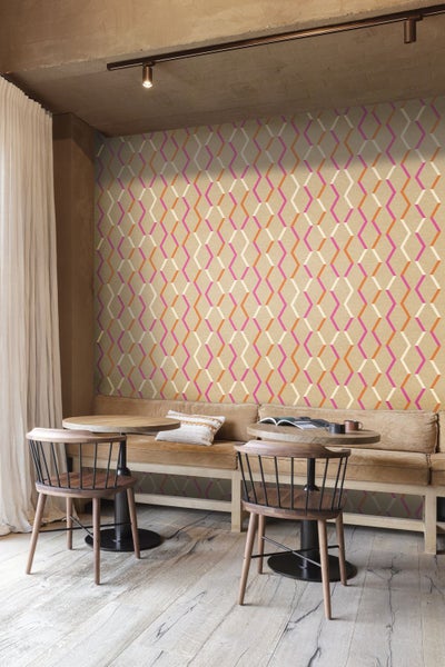 Masureel Tapete grafisches Motiv Sandbeige - 70 cm x 10.05 m - 631776