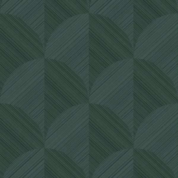 Origin Wallcoverings Tapete 3D Muster Dunkelgrün - 53 cm x 10.05 m - 347939
