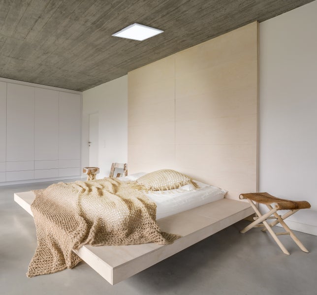 LED Aufbaupanel NICOLA, Aufbauleuchte aus Metall und Kunststoff mit fest verbauten LEDs in neutralweiß, Panel für Innenräume 45 x 45 cm