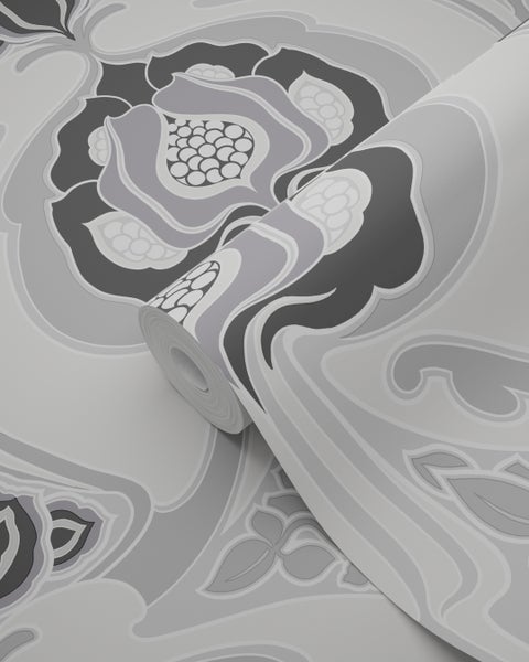 Tapetenrolle mit floralem Muster