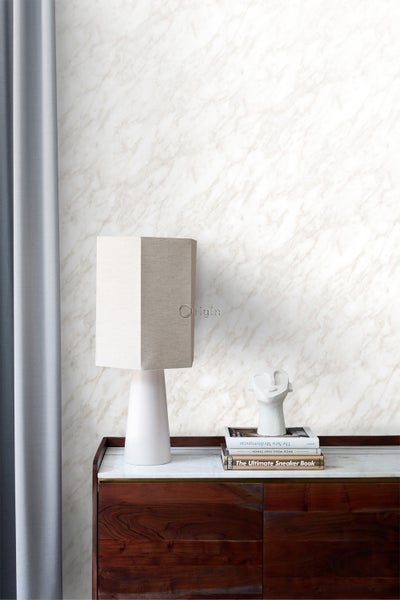 Origin Wallcoverings Tapete Marmor-Optik Hellbeige - 53 cm x 10.05 m - 347390