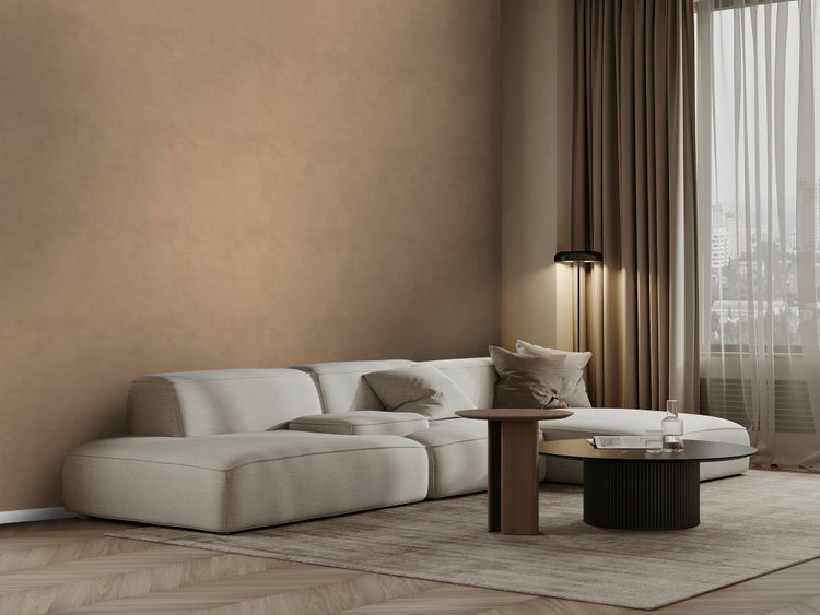 Origin Wallcoverings Tapete Betonoptik Terrakotta - 50 x 900 cm - 348070