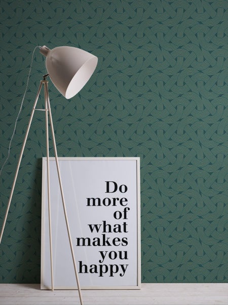 Tapete mit überlappendem Kreislinienmuster