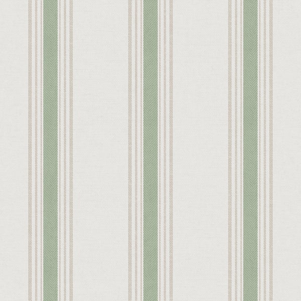 Sanders und Sanders Tapete Streifen Grün und Beige - 53 cm x 10 m - 640206