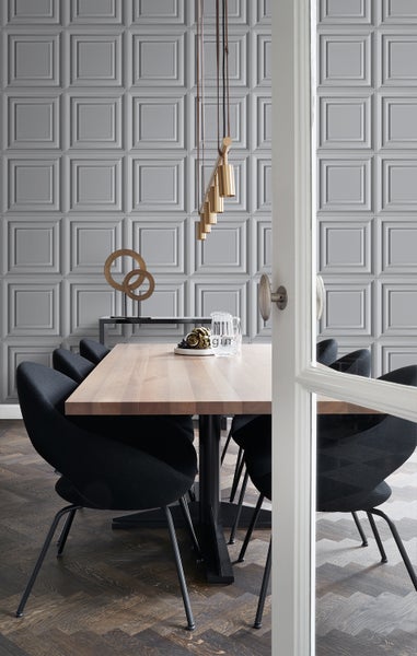 Origin Wallcoverings Tapete Holzwandverkleidung Grau - 53 cm x 10.05 m - 347814